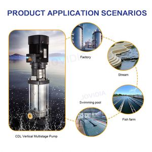 Pompe centrifuge multi-étages en acier inoxydable 5HP haute pression pour l'irrigation commerciale et l'alimentation en eau - Product Image 4