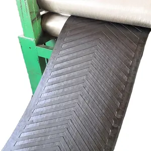 china supplier ep nn cc patterned rubber chevron conveyor belt