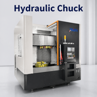 Tour vertical industriel CNC VTC1000 pour usinage de métaux, centre de tournage, usinage de moyeux de roue, commande FANUC, ISO9001 CE, double broche