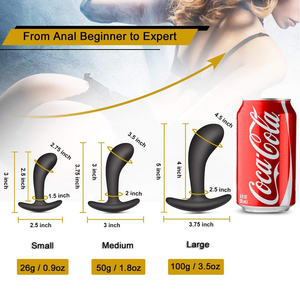 3 Piezas de Juguetes Sexuales de Silicona Suave, Tapón Anal, Dildo Erótico para Mujeres y Hombres Adultos, Otros Productos Sexuales - Product Image 5