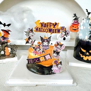 Honey And Sweetness Halloween Cake Decorations Kuromi Acrylic Cake Toppers For Halloween Party - Product Image 1