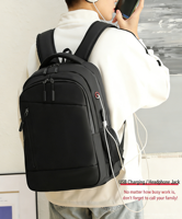 Sac à dos pour ordinateur portable universitaire pour étudiants, unisexe, grande capacité, sac pour ordinateur pour le collège et la bibliothèque avec option de logo personnalisé