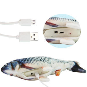 Özel gerçekçi çevre dostu PU elektrikli Wiggling balık oyuncak Modern Flopping hareketli kediler köpekler için interaktif cattoy <span class=keywords><strong>Pet</strong></span> oyuncak - Product Image 6