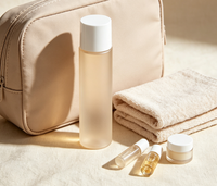 Botellas de Plástico PET Esmerilado Reutilizables, Juego de Envases Cosméticos Vacíos para Agua Floral, Tónico y Loción para el Cuidado de la Piel