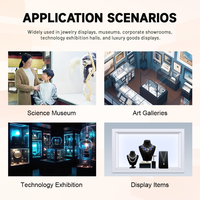 Affichage numérique interactif 3D AI sur pied, écran LCD transparent 43 pouces, 350 nits, 1080P, Android 11, personnalisable pour le commerce de détail
