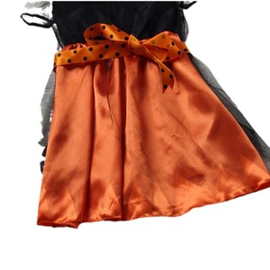 Disfraz de Bruja de Halloween para Niñas, Vestido Naranja con Sombrero, 5-7 Años, Traje para Actuaciones, Cosplay y Fiestas - Product Image 5