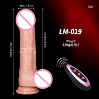Dildo en silicone rétractable, chauffant et vibrant automatiquement, texture réaliste et douce, étanche et rechargeable, jouet sexuel féminin