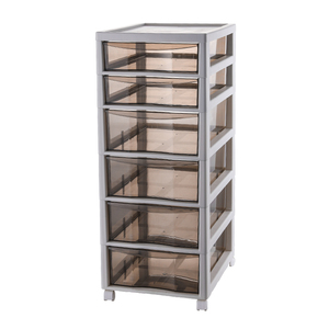 Large Capacity Desktop Storage Shelf Multi Layer Drawer Storage Cabinet Transparent Make Up Organizer Plastic Drawer with Wheel