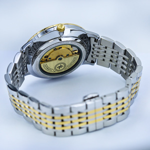 1Customized Luxury Stainless Steel Miyota <b>Automatic</b> Mechanical Water Resistant <b>Chronograph</b> Men's Watch Pointer Dial 20mm Band - Product Image 3