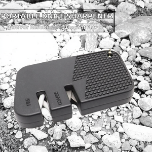 Aiguiseur de couteaux portable en acier inoxydable écologique Bo Net, style bavarois, pour cuisine extérieure, ensemble d'ustensiles - Product Image 2