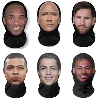 Funny 3D Seamless Celebrity Face Maskes Kanye All Face Mask Head Cover Riding Balaclava Cosplay Headwear Hiphop Hood Face Cover
