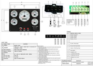 <span class=keywords><strong>ช</strong></span>ุดเกจวัดหน้าปัดสีขาว 5 <span class=keywords><strong>ช</strong></span>ิ้น สำหรับแผงหน้าปัดเรือ ประกอบด้วย เครื่องวัดความเร็วรอบ เครื่องวัดระดับน้ำมันเ<span class=keywords><strong>ช</strong></span>ื้อเพลิง เครื่องวัดอุณหภูมิน้ำ เครื่องวัดแรงดันน้ำมัน สำหรับเรือ - Product Image 5