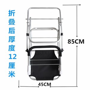 Chariot de courses pliable avec siège intégré pour monter les escaliers - Product Image 5