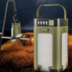 Linterna LED Solar Plegable e Impermeable para Camping con Linterna de Mano y Luz Ambiental para Exteriores - Product Image 1