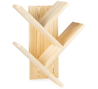 Étagères murales flottantes personnalisées pour livres, lot de 3, 24 pouces de long, étagère de chambre à coucher, style rustique, ferme, en bois massif, étagère suspendue en forme d'arbre