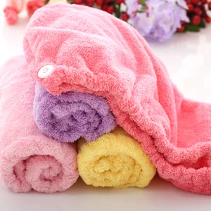 Colorful Microfiber Hair Drying Towels Wet Hair Towel Wrap Turban Quick Dry Twisty Hair Wrap