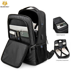 <span class=keywords><strong>Mochila</strong></span> <span class=keywords><strong>Arctic</strong></span> <span class=keywords><strong>Hunter</strong></span>, Expandible, Impermeable, para Negocios, Personalizable, con Puerto USB para Carga de Laptop, <span class=keywords><strong>Mochila</strong></span> para Hombre, Negra - Product Image 3