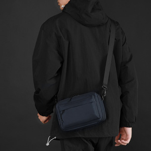 Sac bandoulière homme Wepower, petit, en nylon léger, usage quotidien, noir, gris, bleu foncé, couleur unie, été 2025 - Product Image 5