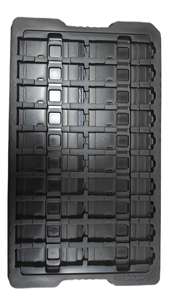 Durable Plastic Anti-Static ESD Packaging Conductive Vacuum Forming Tray Environment Friendly - Product Image 2