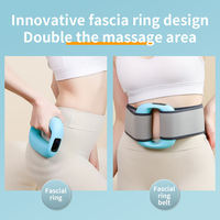 2-in-1 Faszienring-Massagegerät mit Gürtel, freihändige Vibrationsmassage für den ganzen Körper, 3 Modi für Taille, Bauch, Beine, Fettverbrennung