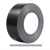 Scellant résistant à la chaleur Scellant anti-collant PTFE couleur noire Tissu de verre en fibre de verre enduit avec colle silicone Ruban auto-adhésif