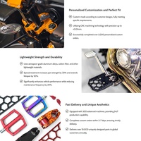 Piezas personalizadas para motocicleta Kawasaki de mecanizado CNC, componentes de fibra de carbono para Taller de precisión CNC y cubiertas redondas para filtros de aire