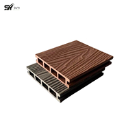 Revêtement de sol composite WPC moderne, imperméable et antidérapant pour jardins et patios, vente en gros