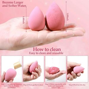 Juego de 12 Esponjas Cosméticas Triangulares para Polvo Suelto, Mini Esponjas en Forma de Huevo para Base Líquida, Esponja de Maquillaje, Kit de Difuminador de Maquillaje - Product Image 4