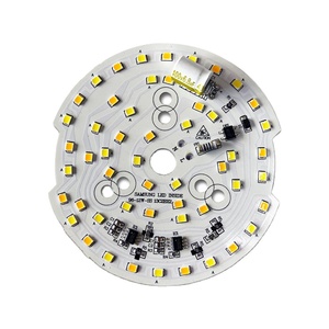 Alta calidad D96mm 12W 220V AC DOB 2 colores Samsung <span class=keywords><strong>Led</strong></span> 2835 SMD 52 piezas aluminio PCB Downlight <span class=keywords><strong>LED</strong></span> módulos - Product Image 1