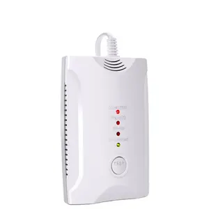 Cheap ceiling housing circular housing smoke and carbon monoxide co cng gas leak security monitor alarm system for home use