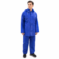 Vêtements de pluie universels jaunes imperméables et coupe-vent, veste et pantalon de sécurité, combinaison de pluie en plastique pour le camping