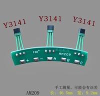 Sensor Hall Motor Kendaraan Listrik Dengan Kabel Papan AH91 Y3141 41F Bagian Motor Sensor Hall 4601L Elemen Sensor Hall Sepeda Listrik 46.5mm
