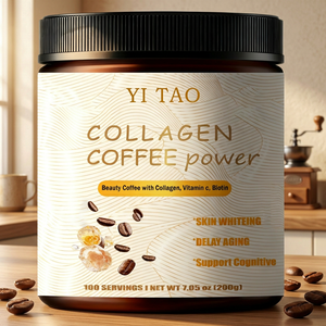 Poudre de café instantané aux peptides de collagène hydrolysé, soin des articulations et santé de la peau, complément alimentaire pour adultes, marque privée - Product Image 1