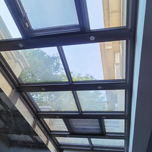 Puits de lumière vertical moderne en alliage d'aluminium contemporain avec isolation thermique, ouverture <span class=keywords><strong>automatique</strong></span>, volet à lamelles pour toits de villas - Product Image 3