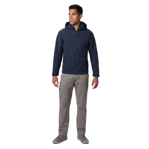 Chaqueta Bomber de Invierno para Hombre, de Lona, de Alta Calidad, Cómoda, Cortavientos, con Cierre de Cremallera, Transpirable y con Capucha - Product Image 1
