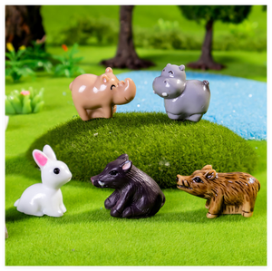 3D Jardín Decorativo Granja Animal Oveja Escultura Resina Caballo Vaca Cordero Conejo Cachorro Piglet <span class=keywords><strong>Ganado</strong></span> pony Perro Pato Pollo Figuritas - Product Image 5