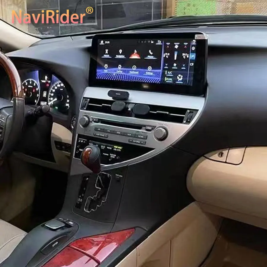 Android 12 8 + 128G Autoradio Multimédia Lecteur Vidéo CarPlay Autoradio GPS Navigation Pour Lexus RX RX270 RX350 RX450H 2009-2015