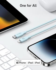 ANKER 541 <span class=keywords><strong>USB</strong></span> C cáp với Apple chứng nhận với sinh học dựa trên 3ft và 6ft Sạc Dây <span class=keywords><strong>USB</strong></span> 2.0 cho Iphone loạt - Product Image 4