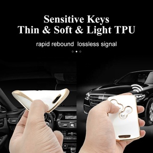 Nuevo TPU coche caso clave cubierta completa para Renault Koleos Kadjar Megane talismán Captur Espace Clio 2016-2019 4 accesorios botón - Product Image 3