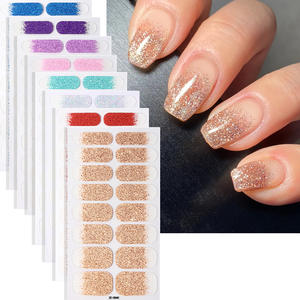 Pegatinas Brillantes para Uñas, Degradado de Color, Brillo, Envolturas Completas, Tiras de Calcomanías Autoadhesivas para Arte de Uñas para Mujeres y Niñas - Product Image 5