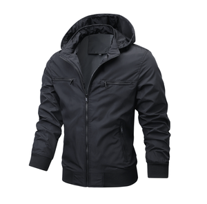 QFZ563 - Veste pour <span class=keywords><strong>homme</strong></span> <span class=keywords><strong>de</strong></span> qualité supérieure, design personnalisé, vêtements d'extérieur printemps-automne, logo imprimé, imperméable, détachable - Product Image 3