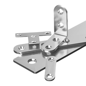 Усиленный угловой кронштейн из нержавеющей стали толщиной 5 мм, 90 градусов, L-образный, для мебели и полок - Product Image 5