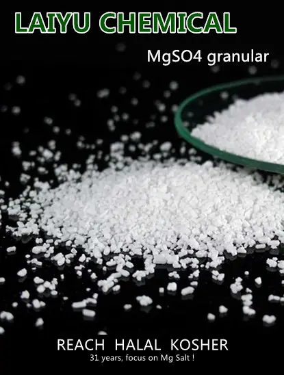 Magnesium Sulphate Heptahydrate high quality supplier 99.5%min epsom salt bath salt