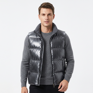 Chaleco Acolchado Casual Personalizado para Hombre, Tejido de Lana de Alta Densidad, Corte Holgado, Ecológico, Impermeable, Cortavientos, Ropa de Invierno - Product Image 1