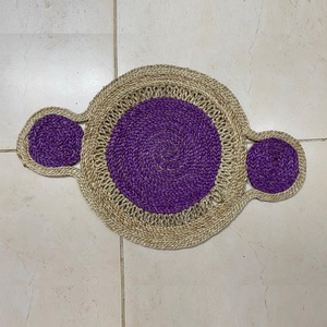 Chemin de table rustique long de taille personnalisée, couverture de table en jute bohème, chemin de table en jonc de mer tressé à la main naturel du Vietnam fabriqué en BD - Product Image 4