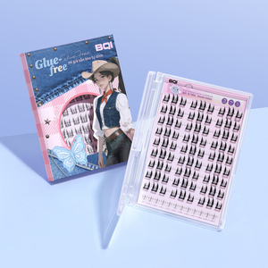 <span class=keywords><strong>BQI</strong></span> Vente en gros OEM/ODM Cils en volume Cils individuels Cils en grappe Extension de cils faits à la main Faux cils DIY - Product Image 1