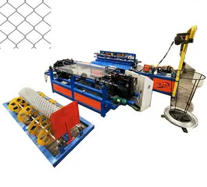 High speed full automatic double chain link fence machine