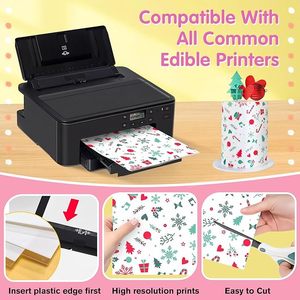 Hot Bán Thực Phẩm Chuyển Giấy Sô Cô La Chuyển Giấy Thực Phẩm Trang Trí Chuyển Giấy Tùy Chỉnh Hình Ảnh - Product Image 5