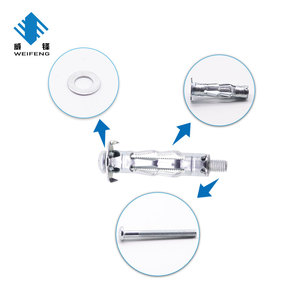 <span class=keywords><strong>Cheville</strong></span> à expansion robuste zinguée pour fixation murale, vis d'ancrage creuses, outil de pose métallique, <span class=keywords><strong>cheville</strong></span> <span class=keywords><strong>Molly</strong></span> - Product Image 4