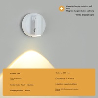 Lampu Dinding LED Sensor PIR Grosir Plastik Kreatif Isi Ulang Tanpa Bor Desain Samping Tempat Tidur Layanan Pemasangan Tersedia